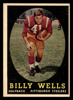 1958 Topps #49 Billy Wells UER Ex-Mint  ID: 436485