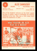 1963 Topps #6 Alex Sandusky Ex-Mint  ID: 436516