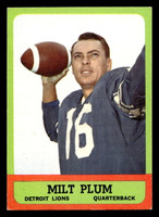 1963 Topps #25 Milt Plum Excellent+  ID: 436526