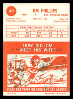 1963 Topps #41 Jim Phillips Excellent  ID: 436534
