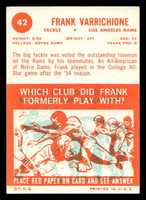 1963 Topps #42 Frank Varrichione Excellent  ID: 436536