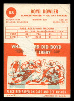 1963 Topps #88 Boyd Dowler Poor 