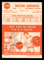 1963 Topps #126 Preston Carpenter Excellent SP  ID: 436568