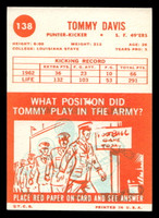 1963 Topps #138 Tommy Davis Very Good  ID: 436582