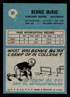 1964 Philadelphia #21 Bennie McRae Very Good RC Rookie 