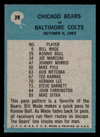 1964 Philadelphia #28 George Halas Bears Play of the Year Ex-Mint 