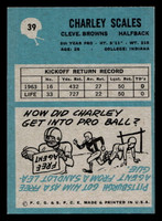 1964 Philadelphia #39 Charley Scales Ex-Mint RC Rookie  ID: 436696