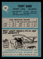 1964 Philadelphia #57 Terry Barr Excellent miscut 