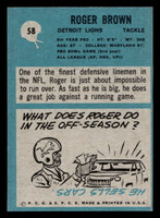 1964 Philadelphia #58 Roger Brown Very Good 