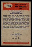 1955 Bowman #60 Ken MacAfee Ex-Mint RC Rookie  ID: 437611