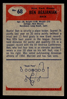 1955 Bowman #68 Ben Agajanian Excellent RC Rookie  ID: 437617