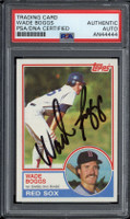 Wade Boggs 1983 Topps #498 Signed Auto PSA/DNA Slabbed Red Sox RC