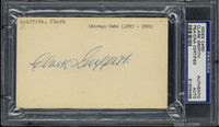 Clark Griffith Index Card Signed Auto PSA/DNA Slabbed Cubs