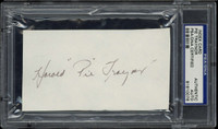 Harold Pie Traynor Index Card Signed Auto PSA/DNA Slabbed Pirates