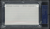 Marshall Goldberg Index Card Signed Auto PSA/DNA Slabbed Cardinals