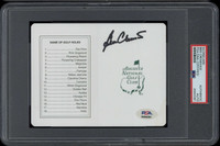 Ben Crenshaw Masters Scorecard Signed Auto PSA/DNA Authenticated