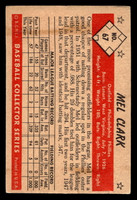 1953 Bowman Color #67 Mel Clark VG-EX RC Rookie 