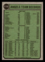 1974 Topps #114 Angels Team Ex-Mint 