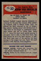 1955 Bowman #32 Norm Van Brocklin Ex-Mint  ID: 439867