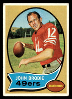 1970 Topps #130 John Brodie Very Good 