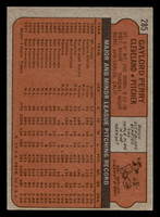 1972 Topps #285 Gaylord Perry Very Good  ID: 441170