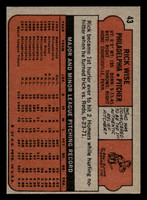 1972 Topps #43 Rick Wise Ex-Mint  ID: 441305