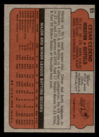 1972 Topps #65 Cesar Cedeno Near Mint  ID: 441366