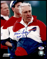 Marv Levy 8 x 10 Photo Signed Auto PSA/DNA Authenticated Bills HOF '01