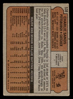 1972 Topps #538 Charlie Sands Very Good RC Rookie  ID: 442919
