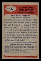 1955 Bowman #47 Dan Towler Excellent  ID: 443392