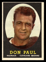 1958 Topps #91 Don Paul Very Good  ID: 443599