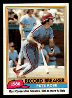 1981 Topps #205 Pete Rose RB Very Good 