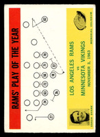 1964 Philadelphia #98 Harland Svare Rams Play of the Year Very Good 