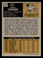 1971 Topps #117 Errol Linden Near Mint RC Rookie  ID: 448072