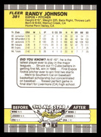 1989 Fleer #381 Randy Johnson NM-Mint RC Rookie  ID: 448485