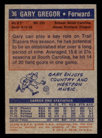 1972-73 Topps #36 Gary Gregor Near Mint  ID: 448860