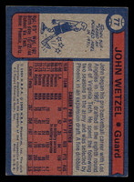 1974-75 Topps #77 John Wetzel Excellent+  ID: 450114