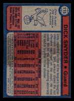 1974-75 Topps #115 Dick Snyder Near Mint  ID: 450210