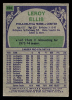 1975-76 Topps #104 Leroy Ellis Excellent+  ID: 450659