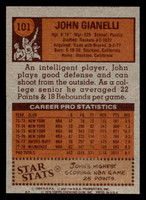1978-79 Topps #101 John Gianelli Near Mint  ID: 451613