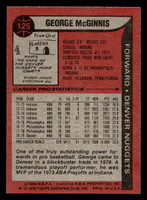 1979-80 Topps #125 George McGinnis Near Mint 
