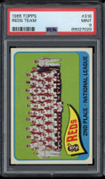 1965 Topps #316 Team Card Cincinnati Reds PSA 9 Mint