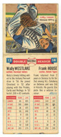 1955 Topps Doubleheaders #13/14 Wally Westlake Frank House Indians EX