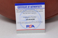 Joe Montana Football Signed Auto PSA/DNA 49ers Wilson Leather