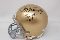 Paul Hornung Notre Dame Mini Helmet Signed PSA/DNA 56 H 5