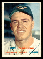 1957 Topps #156 Gus Triandos UER Excellent+  ID: 453409