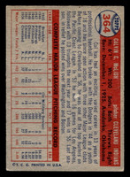 1957 Topps #364 Cal McLish UER Very Good RC Rookie  ID: 453599