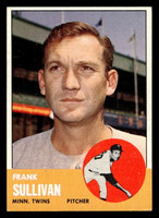 1963 Topps #389 Frank Sullivan Excellent+  ID: 454505