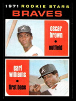 1971 Topps #52 Oscar Brown/Earl Williams Ex-Mint RC Rookie  ID: 456223