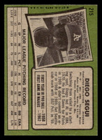 1971 Topps #215 Diego Segui Ex-Mint  ID: 456886